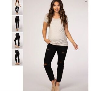 PinkBlush MATERNITY - Maternity Jeans - Black Jeans